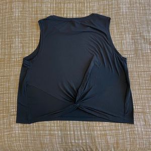 Nanette Lepore Black Sleeveless Twist Back Top